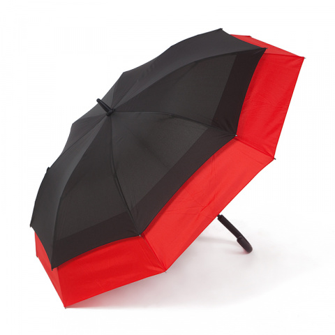 Umbrelă cu periferie roșie